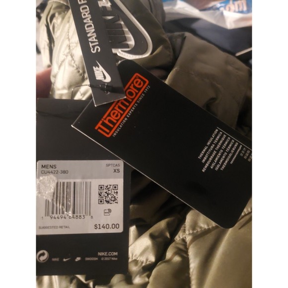 Nike Sportswear Synthetic Fill Fleece Jacket Olive CU4422 380 Men Extra Small XS - Picture 7 of 10